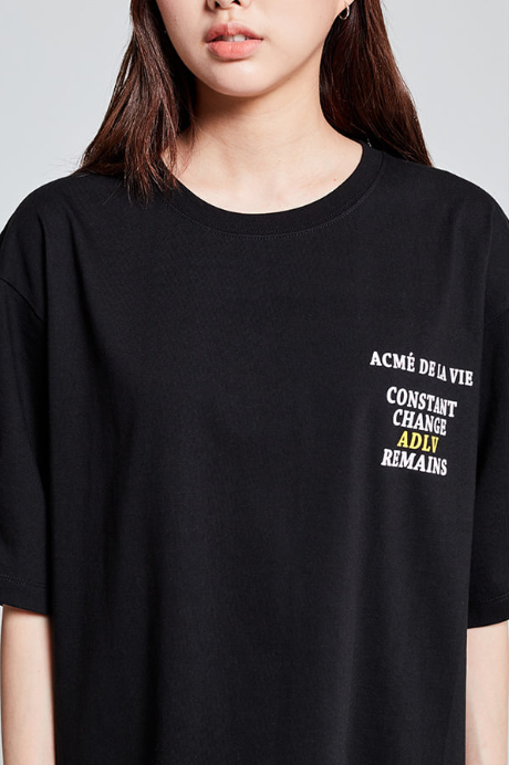 ACME DE LA VIE by KLAND - REMAIN SHORT SLEEVE T-SHIRT BLACK