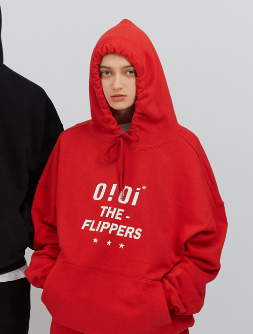 O!Oi FLIPPERS HOODIE_red